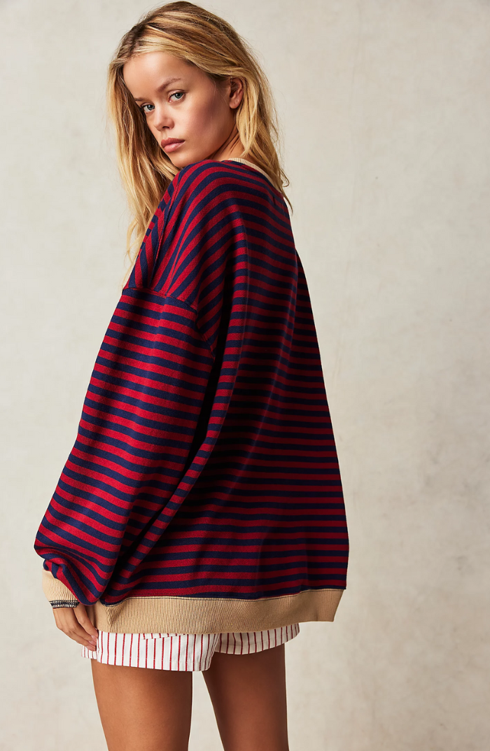 Aine | Striped Oversized Sweater