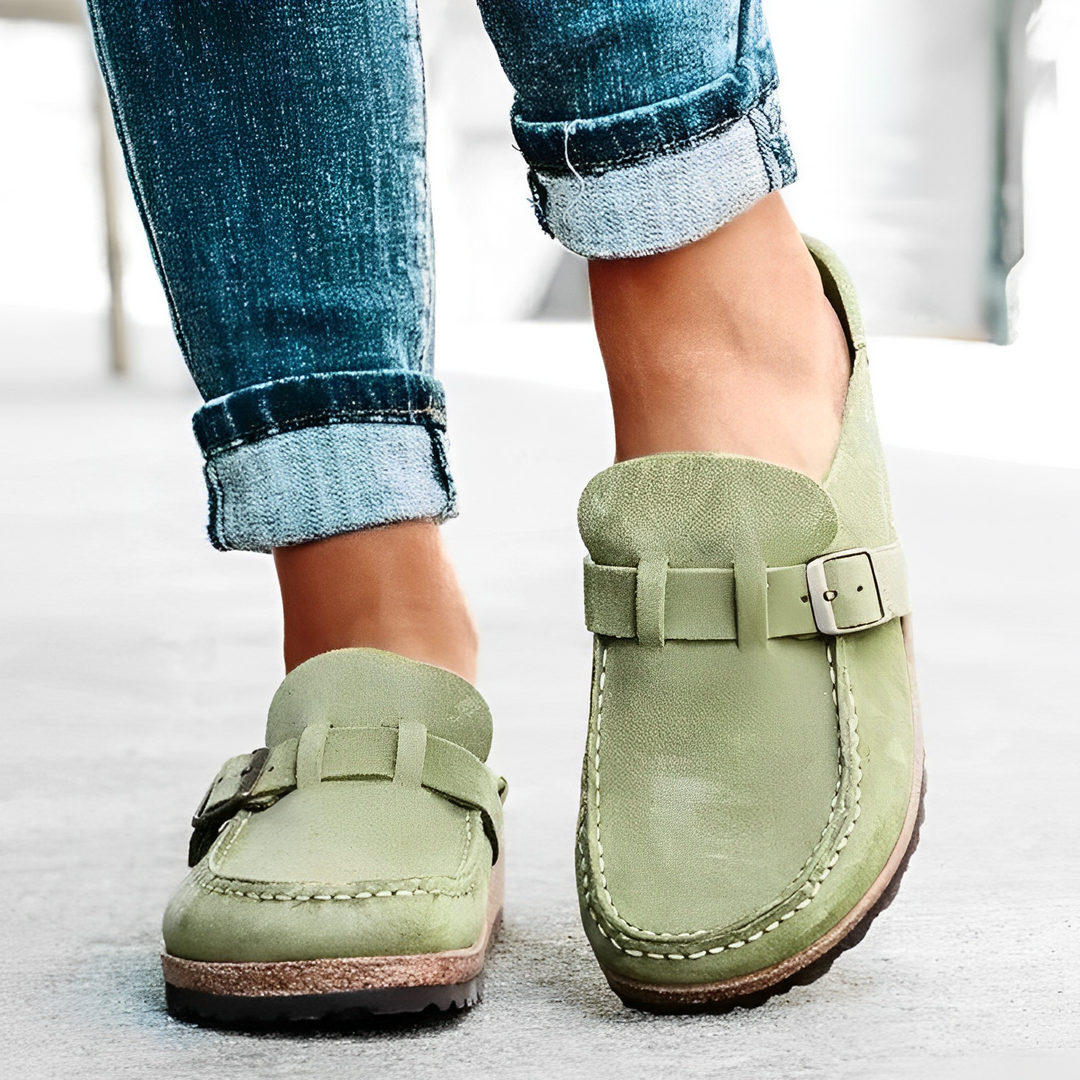 Nora | Orthopedic Leather Serenity Slippers