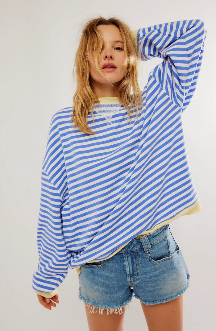 Aine | Striped Oversized Sweater