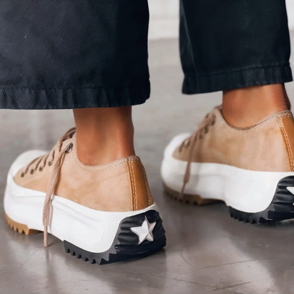 Roisin | Leather plateau sneakers