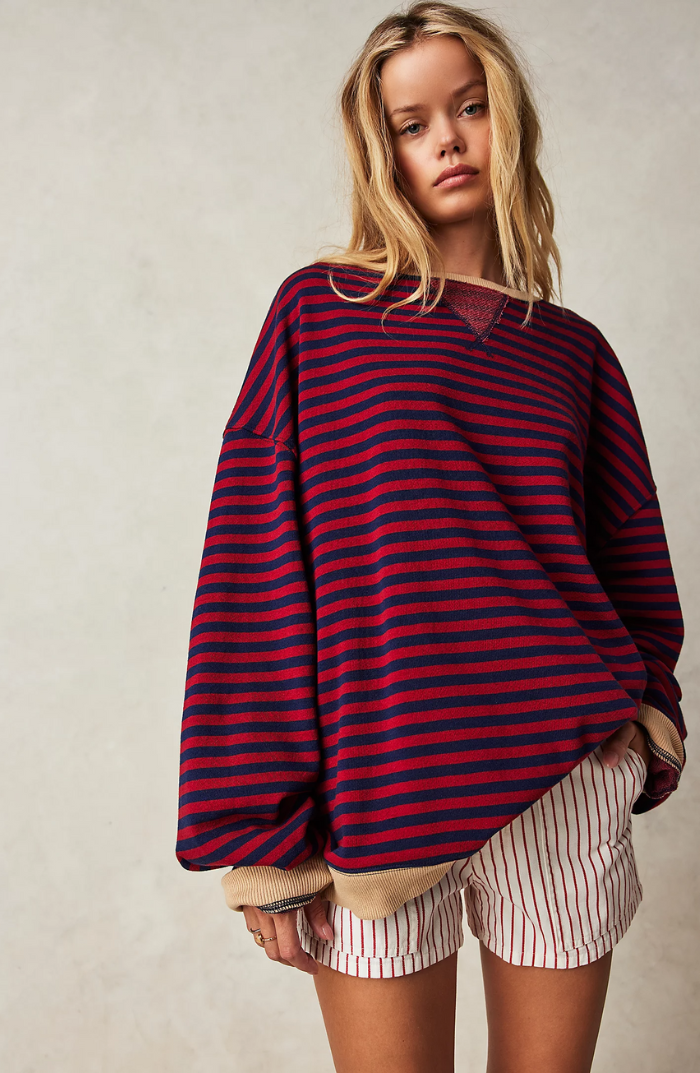 Aine | Striped Oversized Sweater