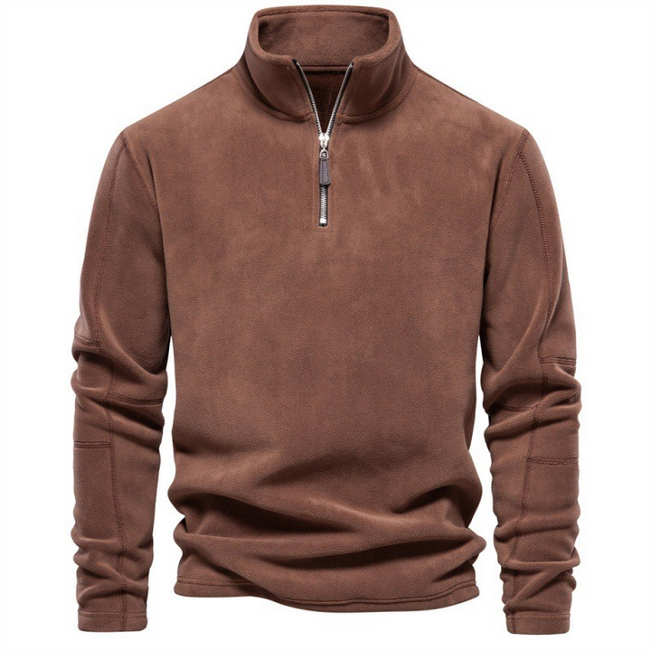 Joshua | Fleece Pullover with Quarter Zipper