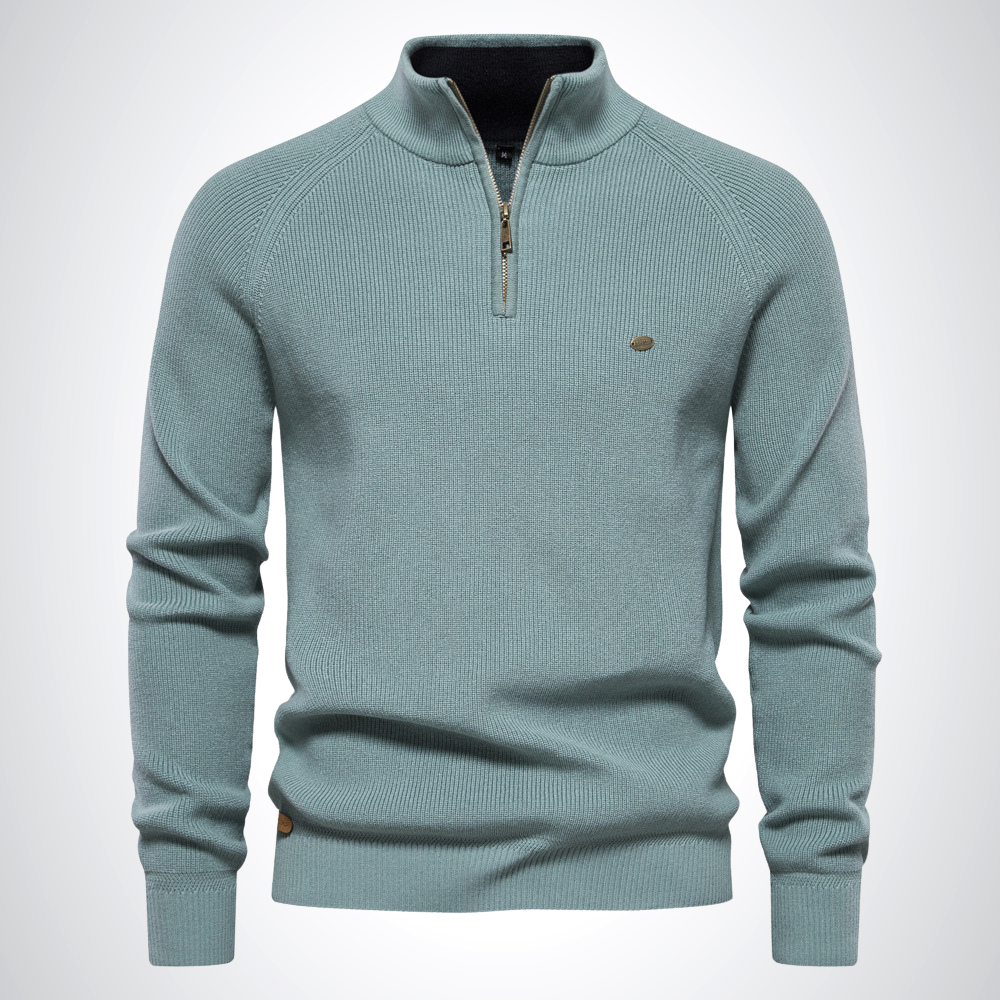 Aiden | Cotton Half-Zip Jumper