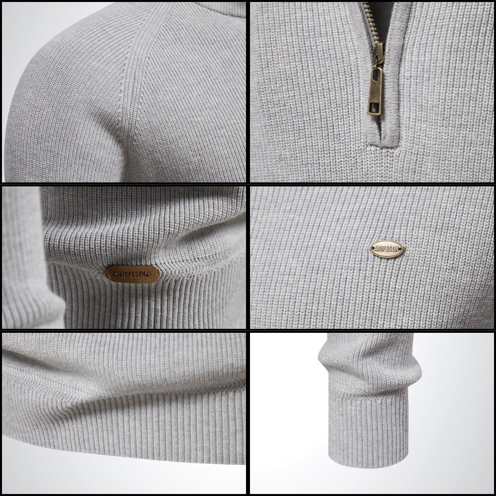 Aiden | Cotton Half-Zip Jumper