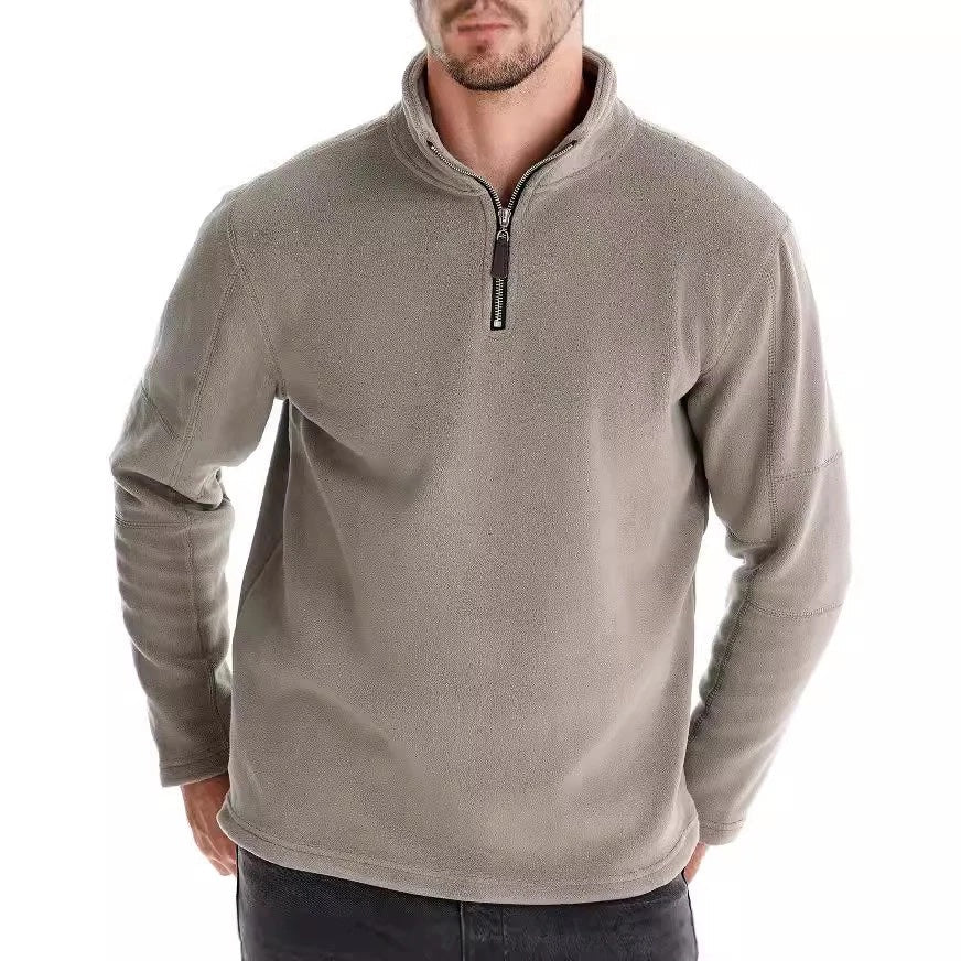 Joshua | Fleece Pullover with Quarter Zipper