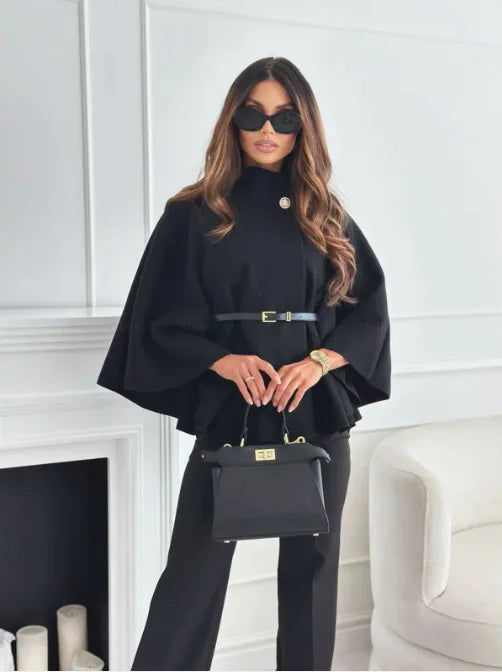 Loren | Elegant Cape with Waistband