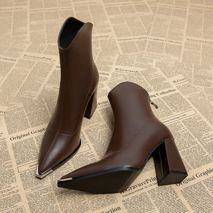 Kendra | Chrome Tip Chelsea Boots