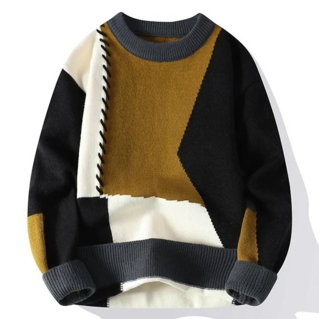 Finn | Statement Patchwork Sweater