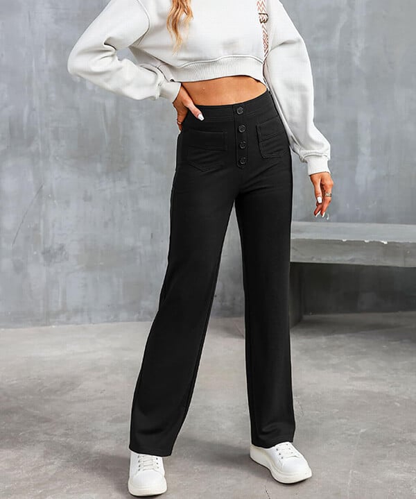 Lucia | High-waisted elastic casual pants