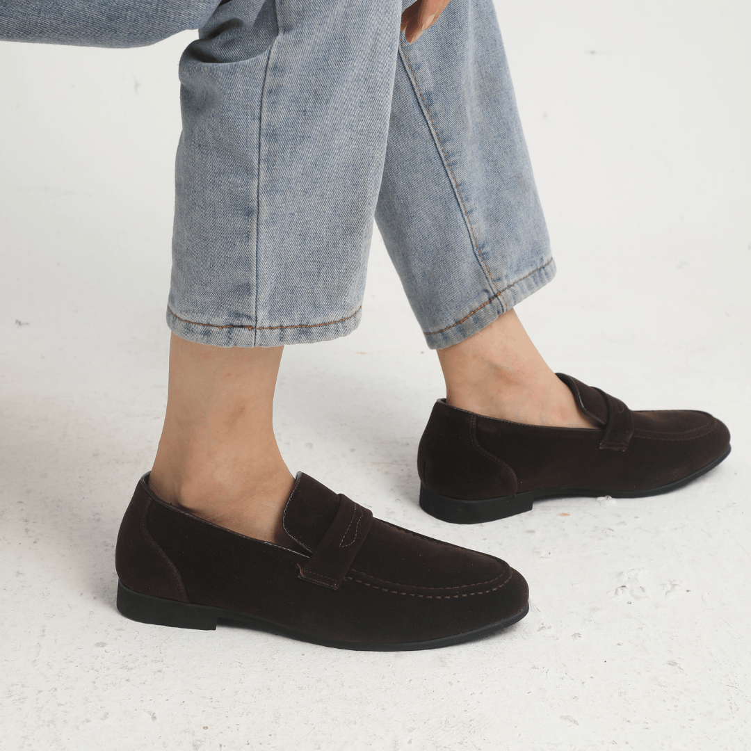 Pieri | Suede strap loafers