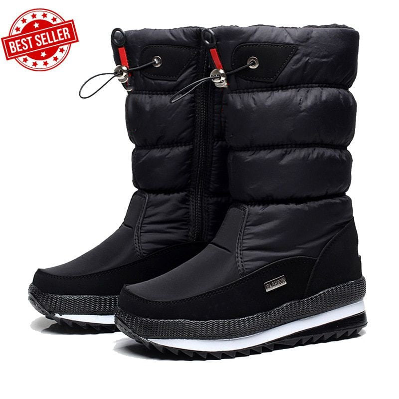 Ariel | Non-Slip Waterproof Faux Fur Snow Boots